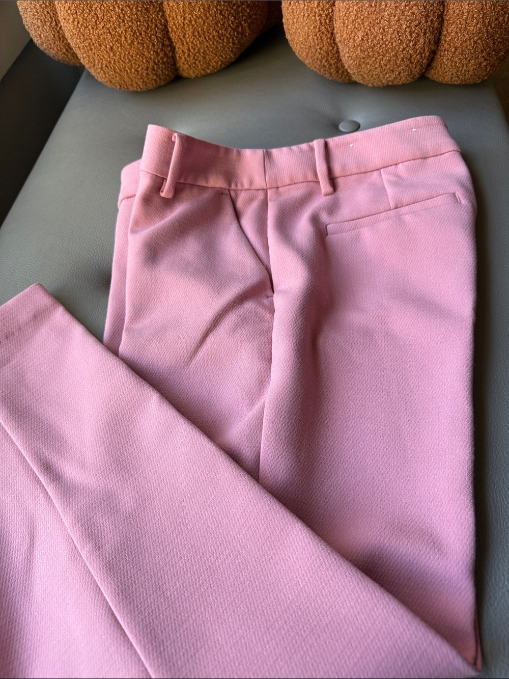 LOFT Pink Tailored Slim Trousers
